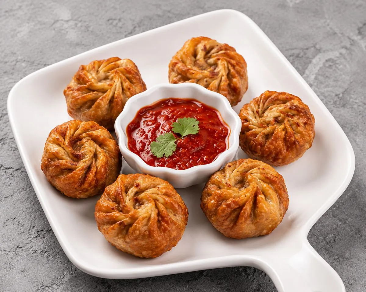 Aunty Style Veg Fried Momos
