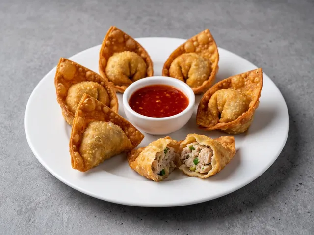 Juicy Crunch Chicken Wontons
