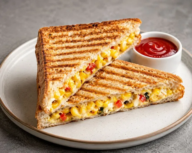 Loaded Mexican Cheese Grilled Sandwich