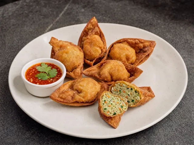 Paneer Crunch Crispy Wontons