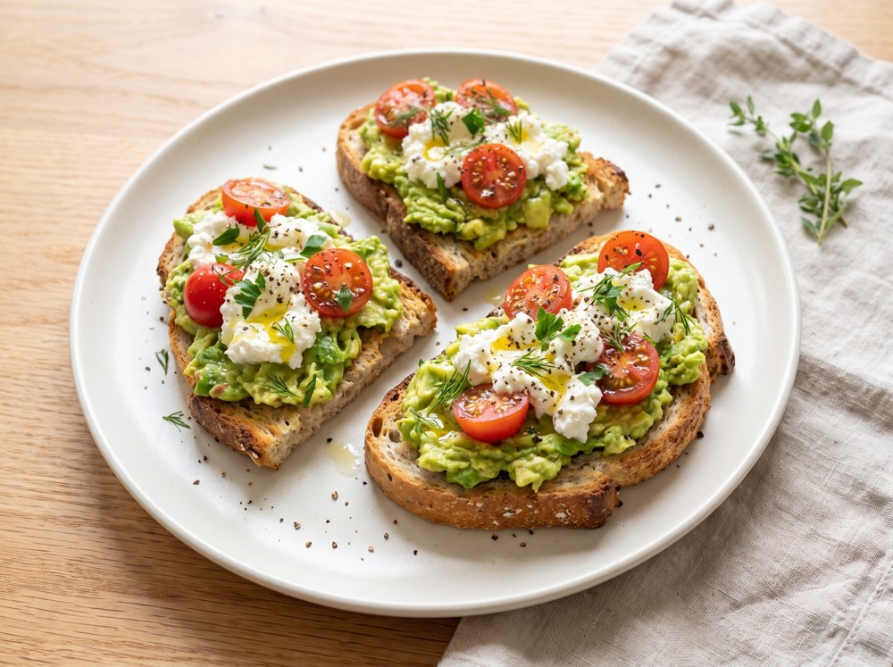Avocado'S & Feta Bruschetta
