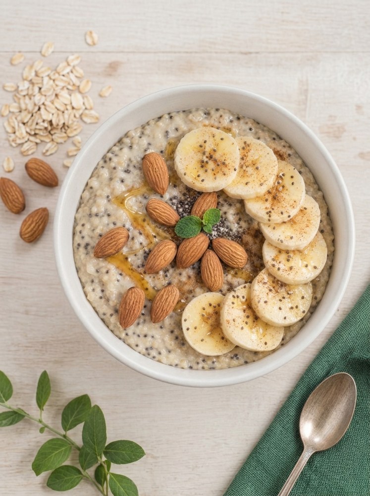 Chia Banana Oats Porridge