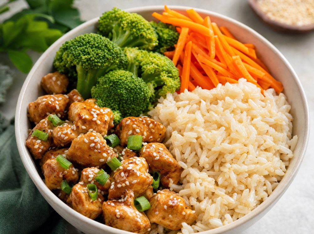 Chicken Brown Rice Protein Bowl