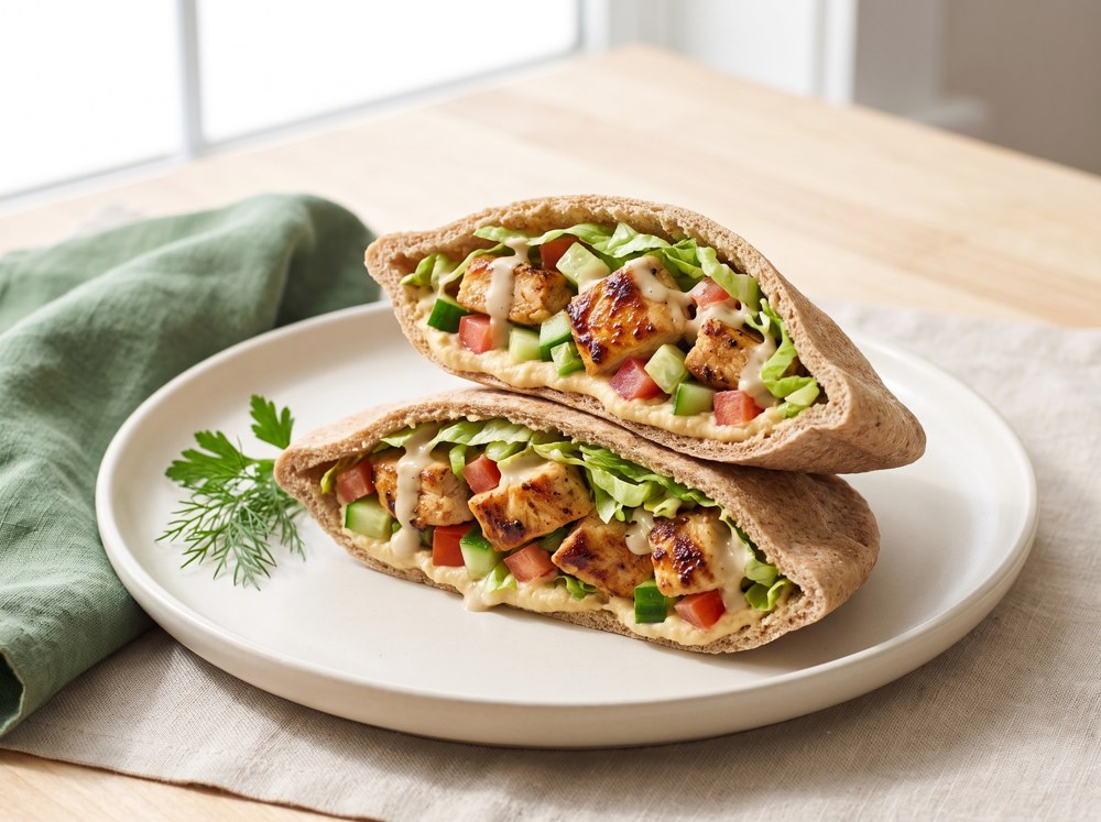 Chicken Hummus Pita