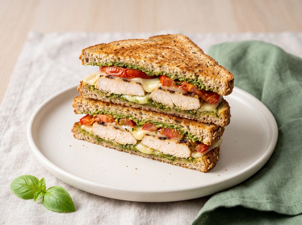 Grilled Chicken Pesto Sandwich