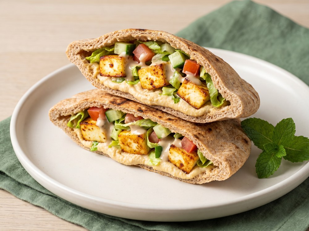 Paneer Hummus Pita