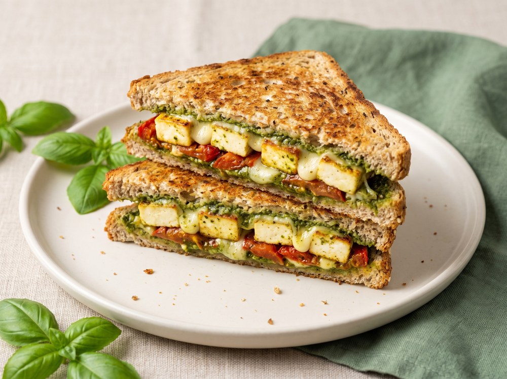 Pesto Paneer Sandwich
