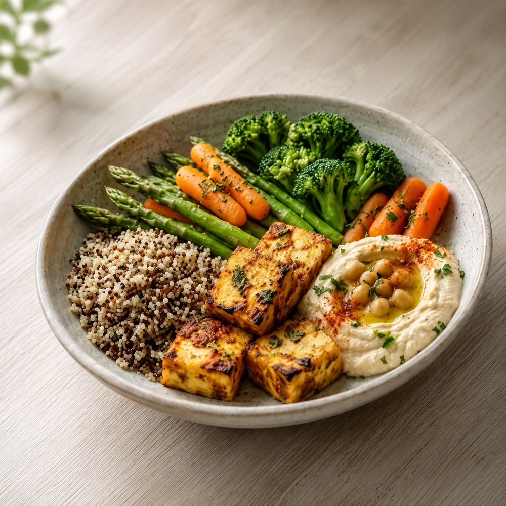 Tofu Hummus Bowl